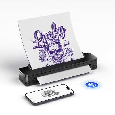 kaufen Bluetooth-Tattoo-Übertragungsdrucker A4 Tragbare Tattoo-Schablonen-Drucker Online-Herstellung