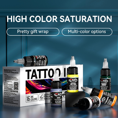 kaufen 1/2 OZ dunkle Tattoo-Tinte Beste Tattoo-Tinte für dauerhaftes Make-up Online-Herstellung