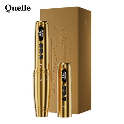 kaufen Permanent Make-up Tattoo-Maschine mit 2 Batterien PMU-Stift Digitale Augenbraue drahtlose Tattoo-Stift mit verstellbarem Schlag Online-Herstellung