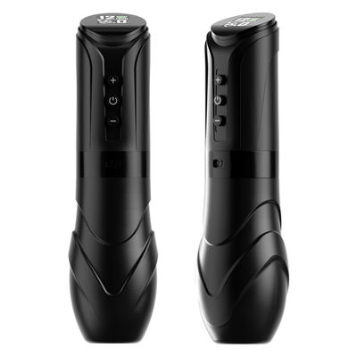 kaufen Hochwertige professionelle 4,5-mm-Schlag-verstellbare drahtlose Ladekapazität 1900mah*2 Batterien Rotations-Tattoo-Maschine Stifte Online-Herstellung