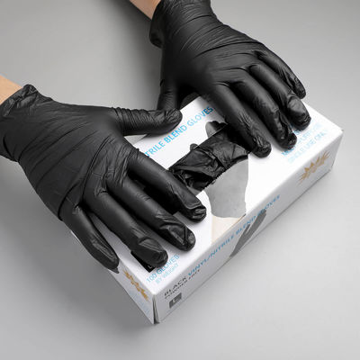 100 Stück schwarze Tattoo Handschuhe Pulverfrei Einweg Nitrilhandschuhe