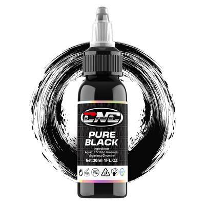 Schwarze, wasserdichte, dauerhafte Make-up-Tattoo-Tinte für die Haut 30 ml