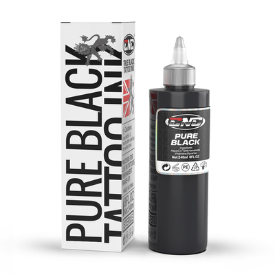 240ML professionelle schwarze Tattoo-Tinte Farbe Tattoo-Tinte zum Tätowieren